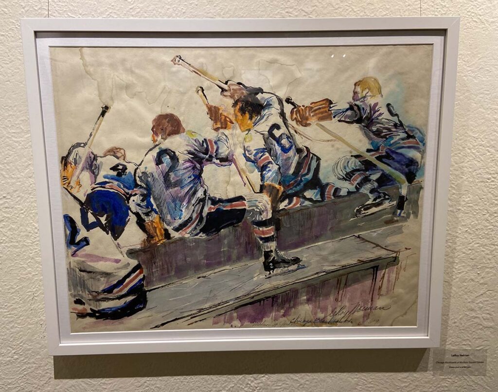 "Chicago Blackhawks at Madison Square Garden" - LeRoy Neiman