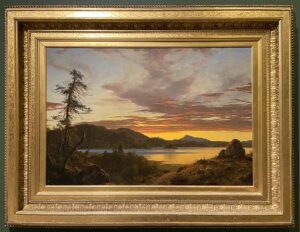 Sunset, 1856 by Frederic Edwin Church as seen in the Munson Art Museum in Utica, New York.