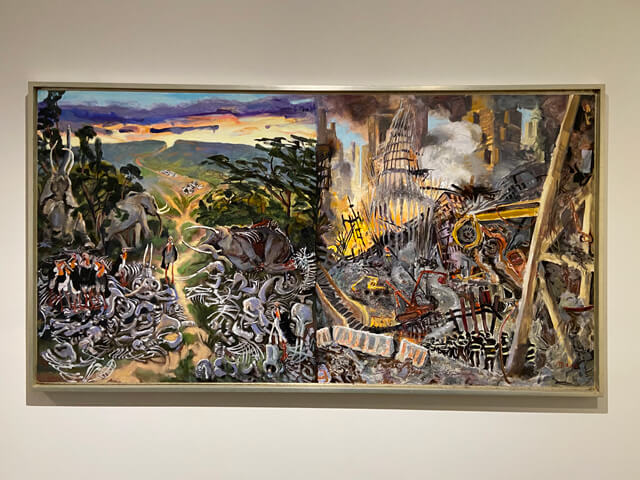 Painting by Joellyn Duesberry in the Zillman Art Museum.
