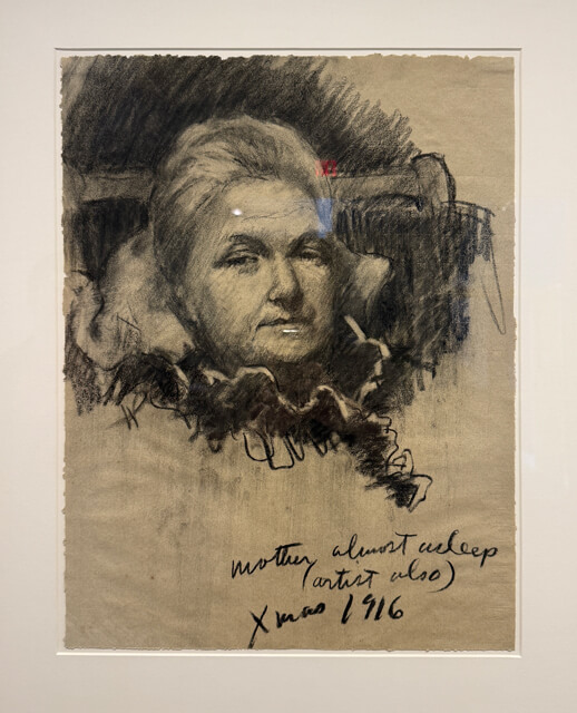 Mother Almost Asleep … Artist Also drawing by Waldo Peirce at the Zillman Art Museum